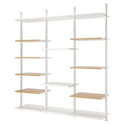 Etajera Ikea Elvarli 3 sectiuni 258x51x222-350 (Ab/Natural) Thumb