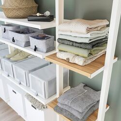 Etajera Ikea Elvarli 4 sectiuni 262x36x222-350 (Alb) Thumb