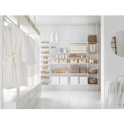 Etajera Ikea Elvarli 4 sectiuni 262x36x222-350 (Alb) Thumb