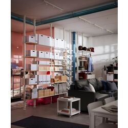 Etajera Ikea Elvarli 4 sectiuni 262x36x222-350 (Alb) Thumb