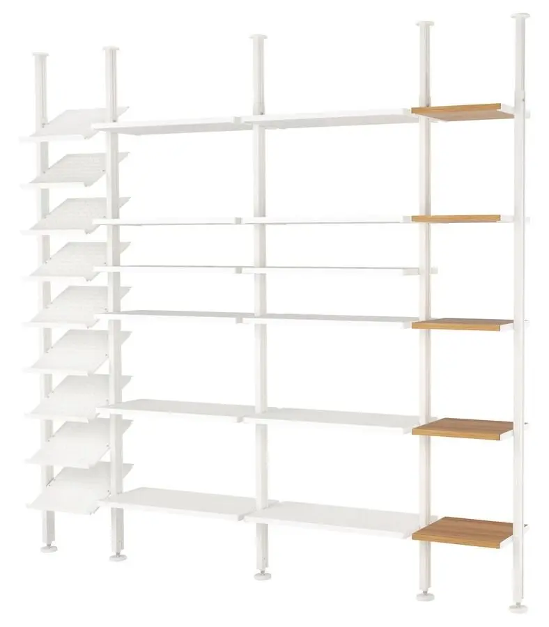 Etajera Ikea Elvarli 4 sectiuni 262x36x222-350 (Alb)