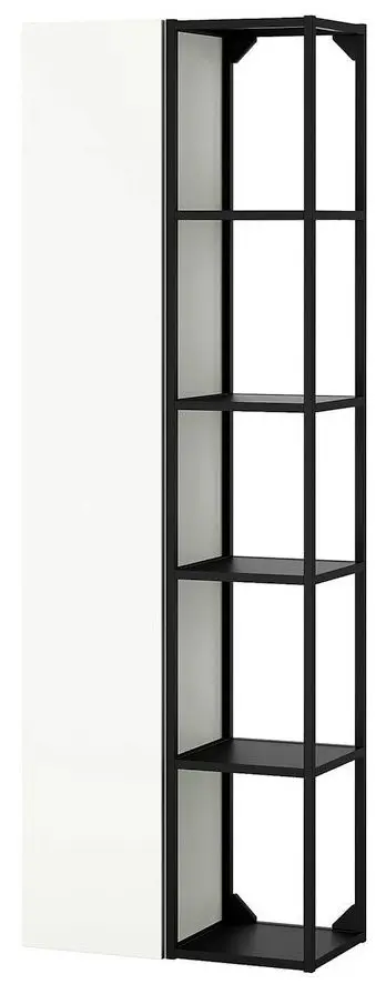 Etajera Ikea Enhet 5 rafturi 60x32x180 (Antracit/Alb)