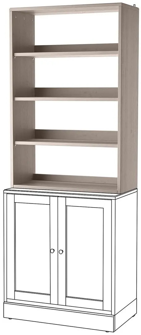 Etajeră Ikea Havsta 81x35x123 (Gri-bej)