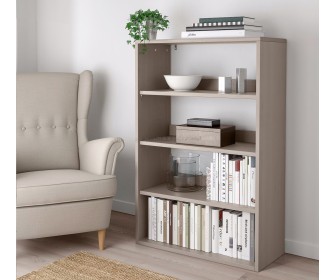 Стеллаж Ikea Havsta 81x35x123 (Серо-бежевый)