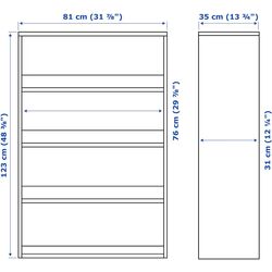 Etajeră Ikea Havsta 81x35x123 (Gri-bej) Thumb