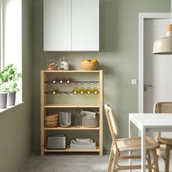 Стеллаж Ikea Ivar 1 раздел/полки/подставка бутылок 89х30х124 (Сосна)