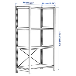 Стеллаж Ikea Ivar 4 полки 89x50x179 (Сосна) Thumb