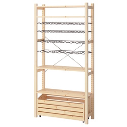 Стеллаж Ikea Ivar полки для бутылок 89x30x179 (Сосна) Thumb