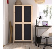 Etajera Ikea Ivar cu 4 usi/fetru 89x30x179 (Pin/Grafit)