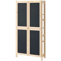 Etajera Ikea Ivar cu 4 usi/fetru 89x30x179 (Pin/Grafit) Thumb