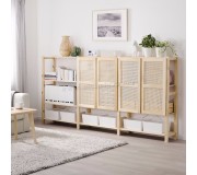 Стеллаж Ikea Ivar с дверцами 259x30x124 (Сосна)