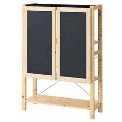 Etajera Ikea Ivar cu usi/fetru 2 89x30x124 (Pin/Grafit) Thumb