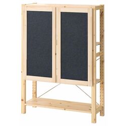 Etajera Ikea Ivar cu usi/fetru 89x30x124 (Pin/Grafit) Thumb