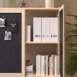 Etajera Ikea Ivar cu usi/fetru 89x30x124 (Pin/Grafit) Thumb