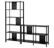 Etajera Ikea Jattesta 200x194 (Negru)