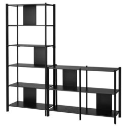 Etajera Ikea Jattesta 200x194 (Negru)