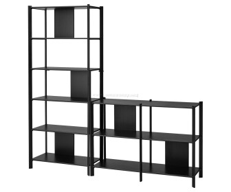 Стеллаж Ikea Jattesta 200x194 (Черный)