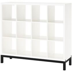 Etajera Ikea Kallax 147x129 (Alb/Negru) Thumb