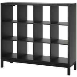 Etajera Ikea Kallax 147x129 (Negru-maro/Negru) Thumb
