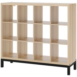 Etajera Ikea Kallax 147x129 (Aspect Stejar Antichizat/Negru) Thumb