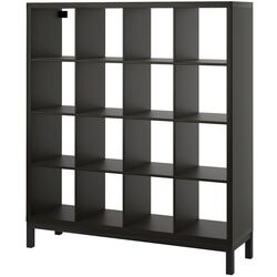 Etajera Ikea Kallax 147x164 (Negru-maro/Negru) Thumb