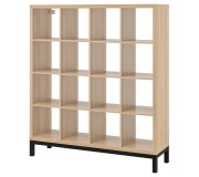 Etajera Ikea Kallax 147x164 (Aspect Stejar Antichizat/Negru)