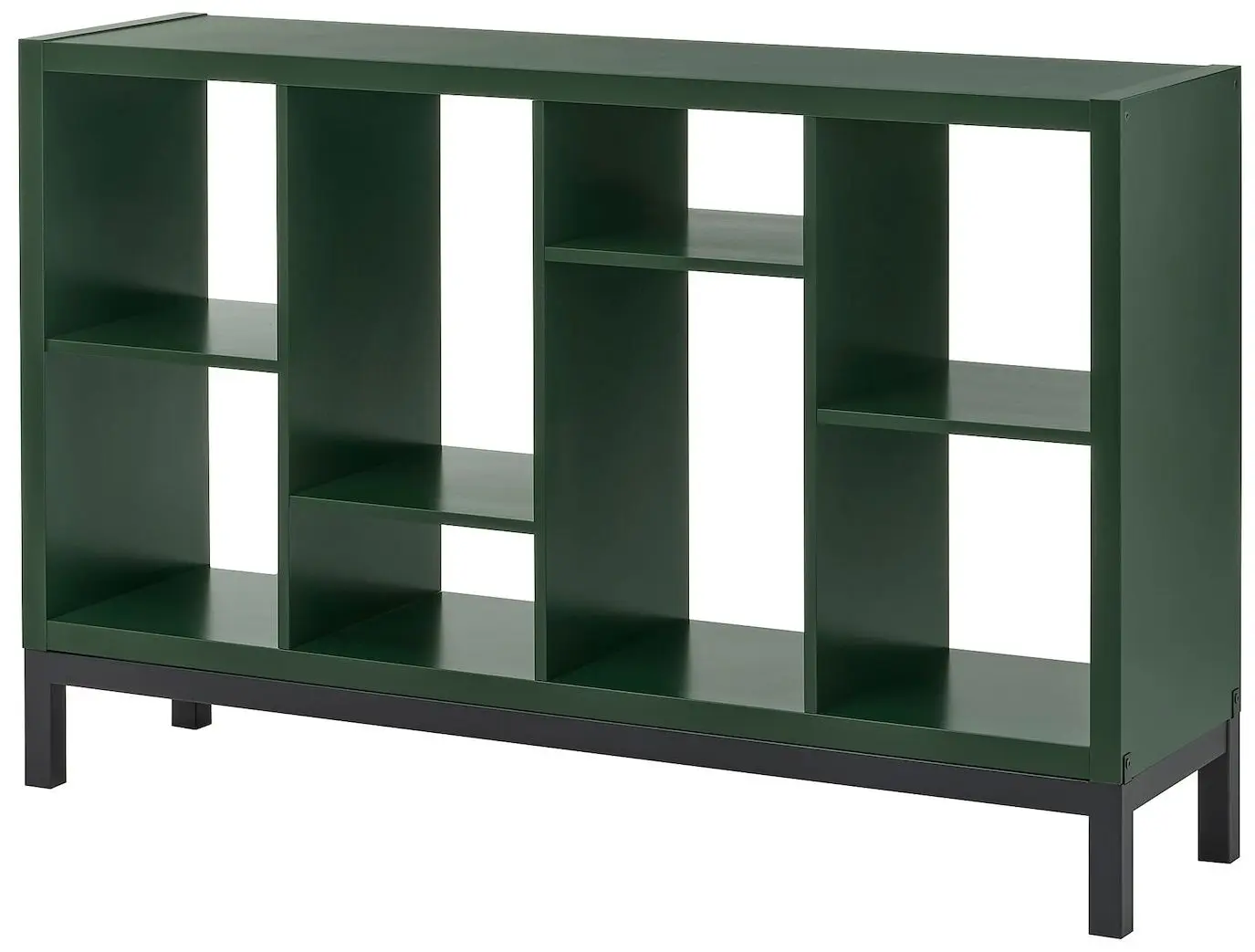 Etajera Ikea Kallax 147x39x94 (Verde inchis/Negru)