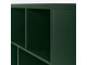 Стеллаж Ikea Kallax 147x39x94 (Темно-зеленый/Черный)