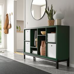 Etajera Ikea Kallax 147x39x94 (Verde inchis/Negru) Thumb