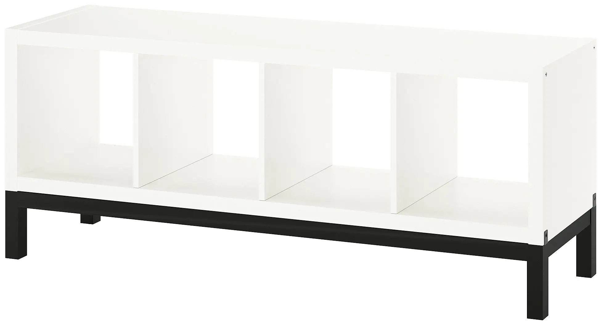 Etajera Ikea Kallax 147x59 (Alb/Negru)