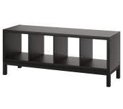 Etajera Ikea Kallax 147x59 (Negru-Maro/Negru)