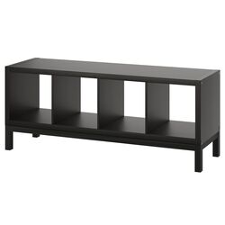 Etajera Ikea Kallax 147x59 (Negru-Maro/Negru)