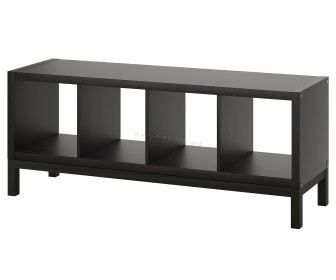 Стеллаж Ikea Kallax 147x59 (Черно-коричневый/Черный)