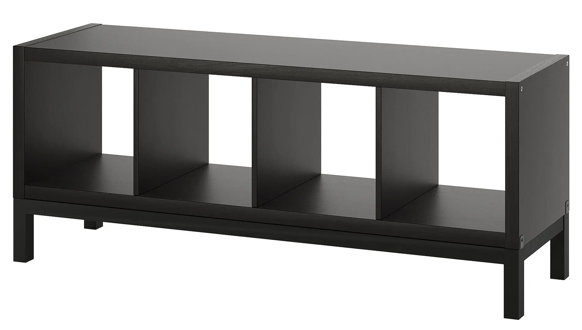 Etajera Ikea Kallax 147x59 (Negru-Maro/Negru)