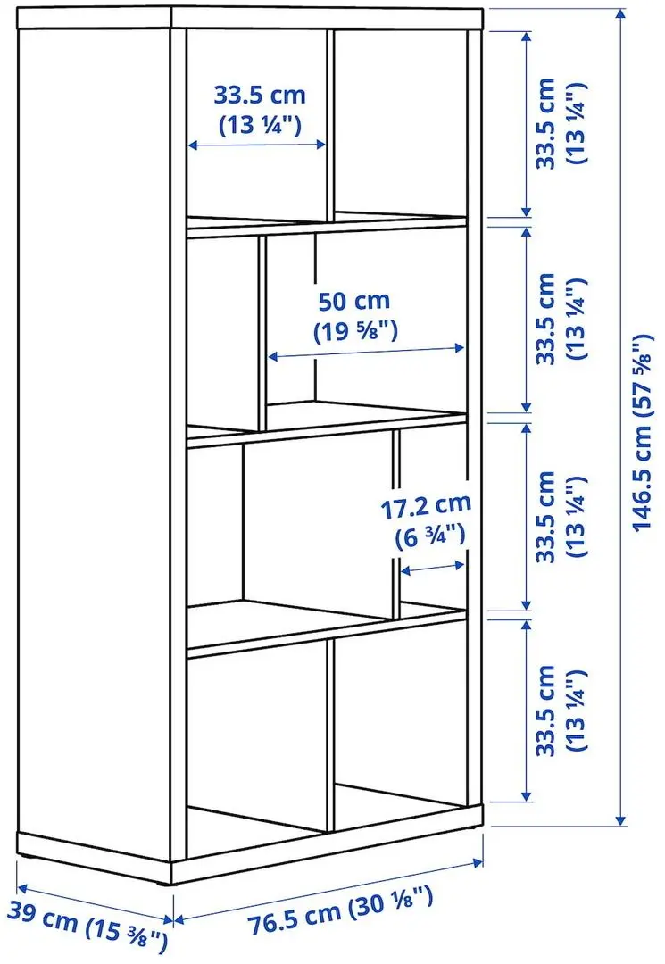 Etajera Ikea Kallax 147x77 (Verde inchis)