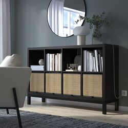 Etajera Ikea Kallax 147x94 (Negru-maro/Negru) Thumb