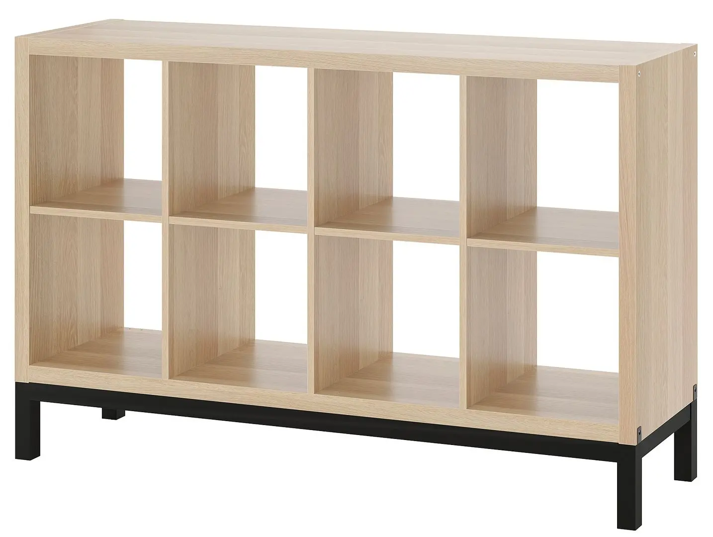 Etajera Ikea Kallax 147x94 (Aspect Stejar Antichizat/Negru)