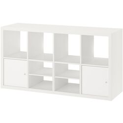 Etajera Ikea Kallax 2 usi/2 organizatoare 147x77 (Alb) Thumb