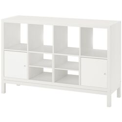 Etajera Ikea Kallax 2 usi/2 organizatoare 147x94 (Alb) Thumb