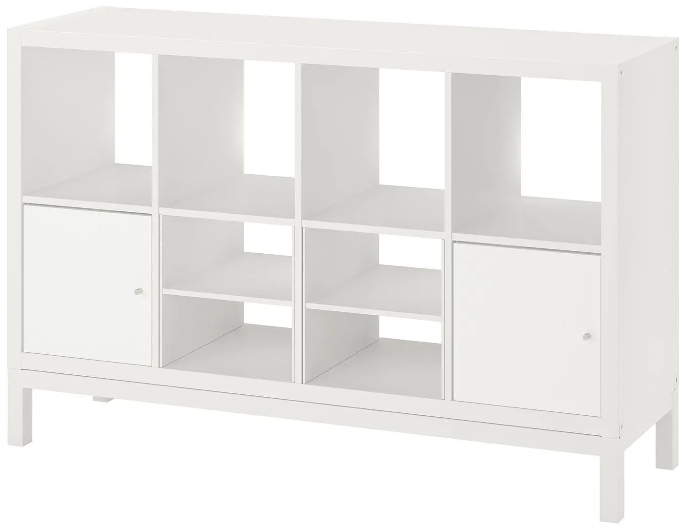 Etajera Ikea Kallax 2 usi/2 organizatoare 147x94 (Alb)