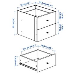Etajera Ikea Kallax 4 sertare 77x77 (Alb) Thumb