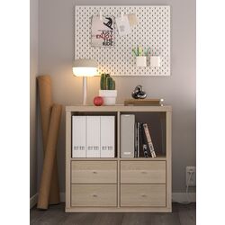 Etajera Ikea Kallax 4 sertare 77x77 (Aspect Stejar Antichizat)