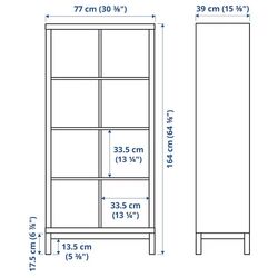 Etajera Ikea Kallax 77x164 (Alb) Thumb