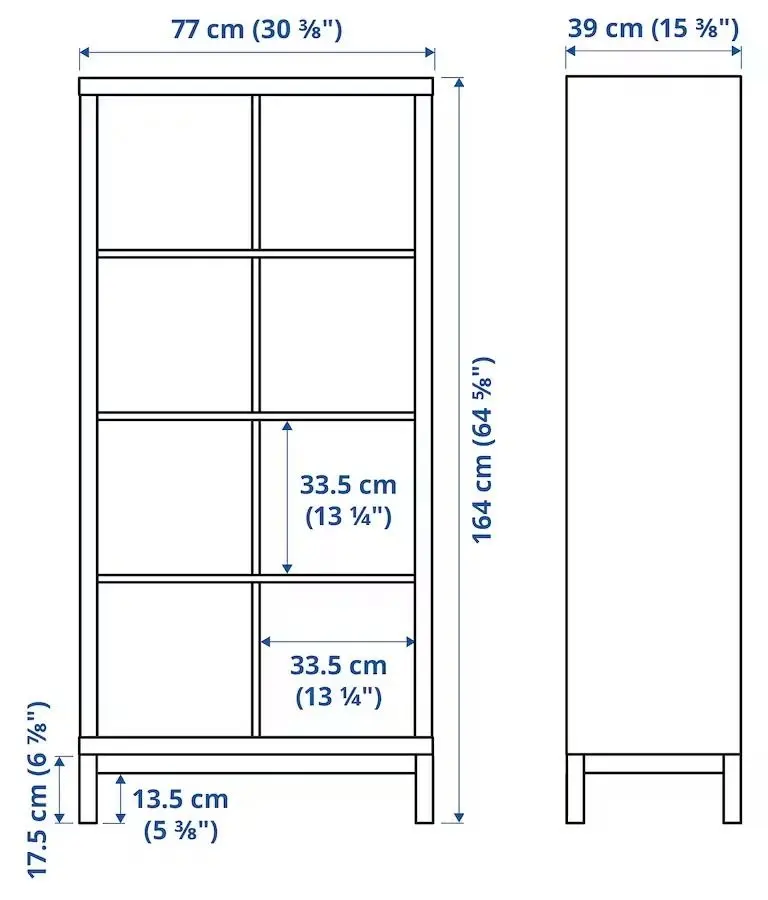 Etajera Ikea Kallax 77x164 (Alb)