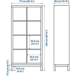 Etajera Ikea Kallax 77x164 (Alb lucios/Alb) Thumb