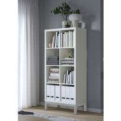 Etajera Ikea Kallax 77x164 (Alb lucios/Alb)