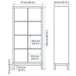 Etajera Ikea Kallax 77x164 (Aspect Stejar Antichizat/Alb) Thumb