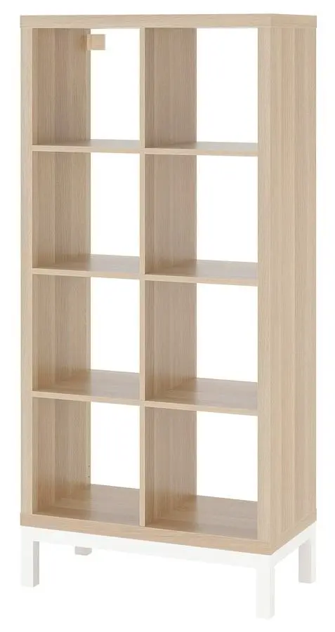Etajera Ikea Kallax 77x164 (Aspect Stejar Antichizat/Alb)