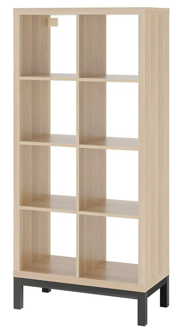 Etajera Ikea Kallax 77x164 (Aspect Stejar Antichizat/Negru)