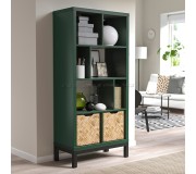 Etajera Ikea Kallax 77x39x164 (Verde inchis/Negru)